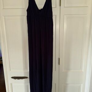 J. Crew Dark Blue V-Neck Dress